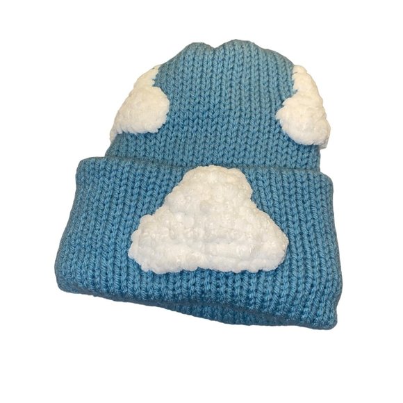 Plasma Beamz Hand Knitted Head in the Clouds Beanie - Picture 3 of 11